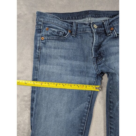 For All Mankind Bootcut Jeans Womens Size 27 Denim Low Rise Flare Festival Rodeo - Picture 7 of 9